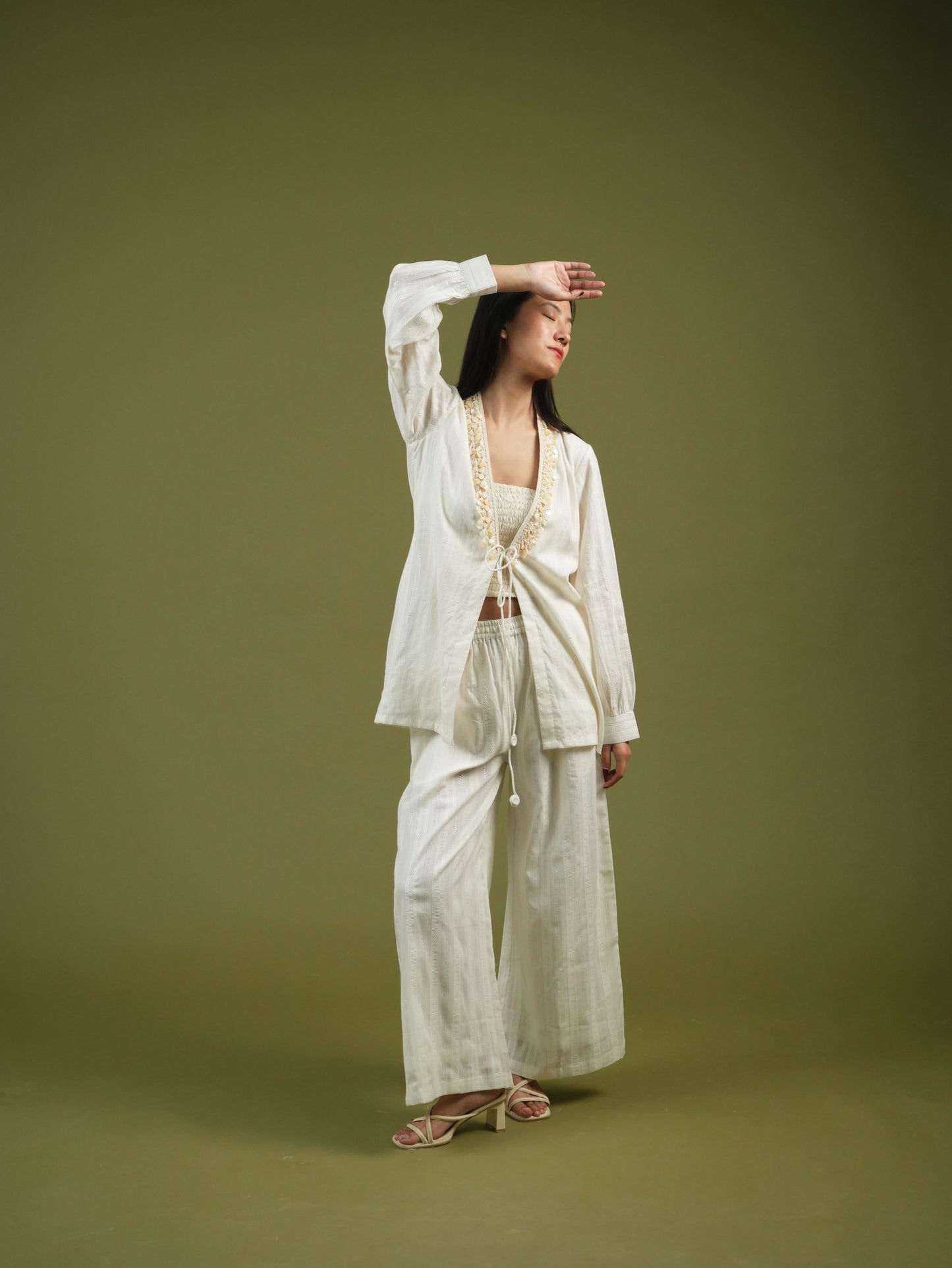 Vanshitaaz Serene Ivory Co-ord Set