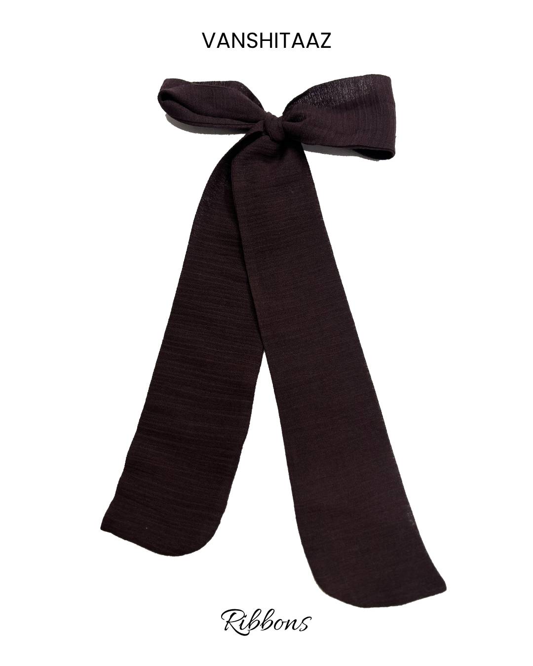 Vanshitaaz Handcrafted fabric Ribbons - Burgundy