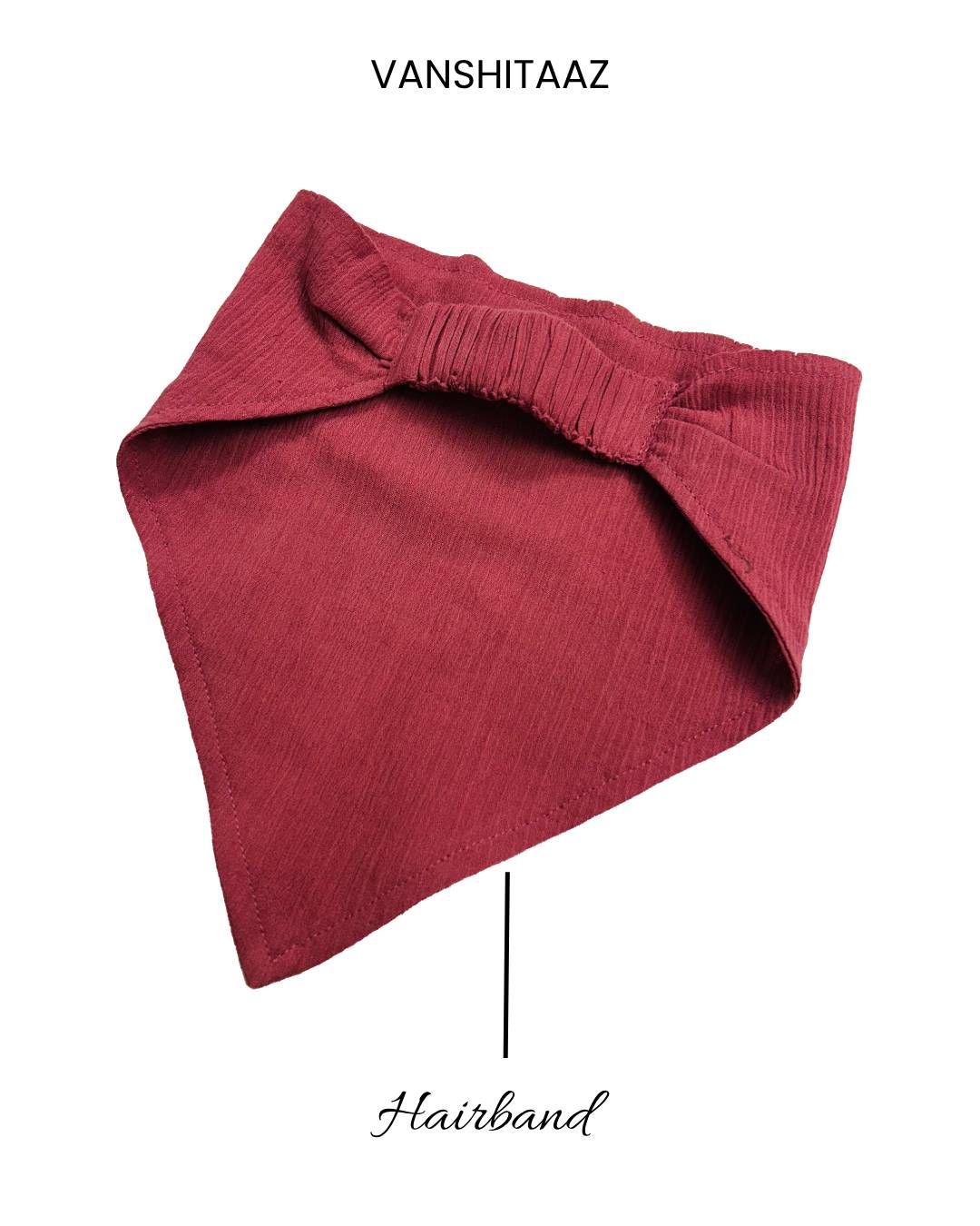 Vanshitaaz Handcrafted fabric Hairband - Fruit dove