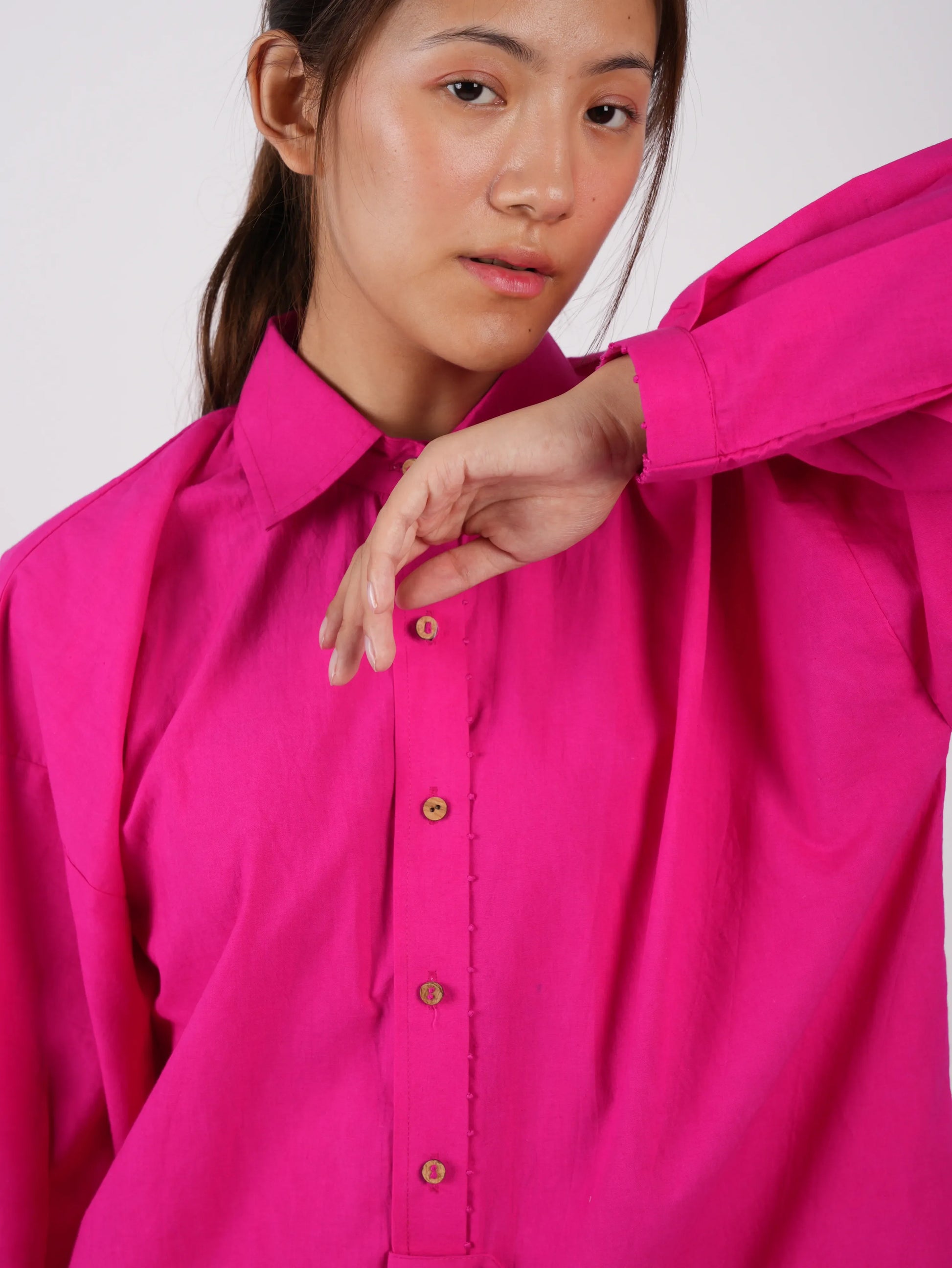 Pink Cotton Co-ord Set