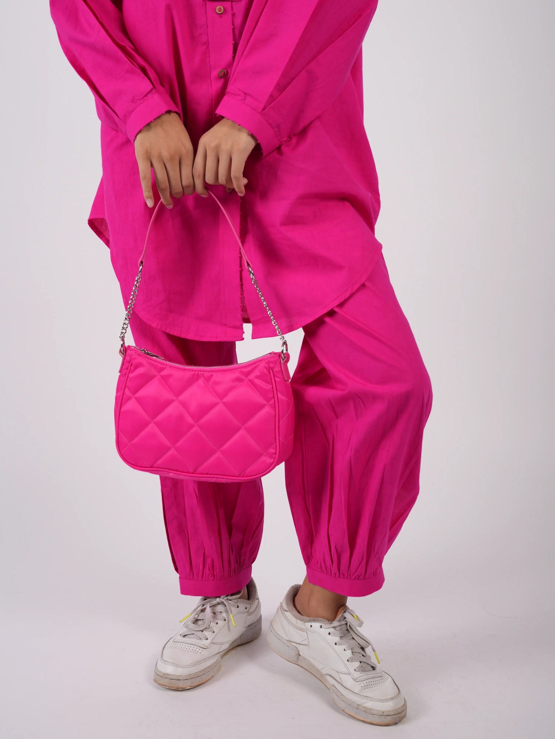 Pink Cotton Co-ord Set