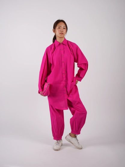 Pink Cotton Co-ord Set