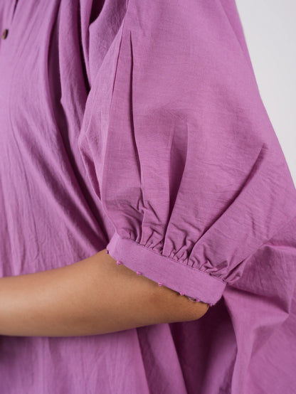 Lilac Cotton Asymmetric Co-ord Set