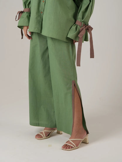 Vanshitaaz Sage Green Cotton Co-ord set