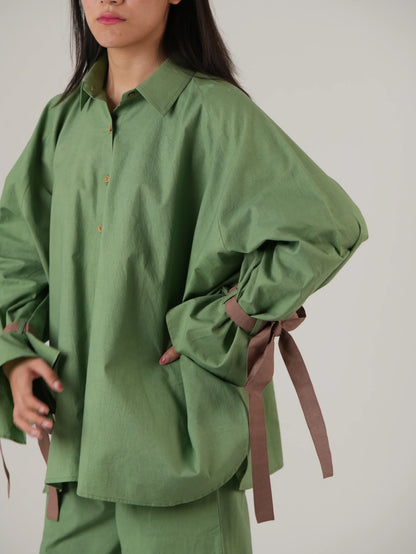 Vanshitaaz Sage Green Cotton Co-ord set