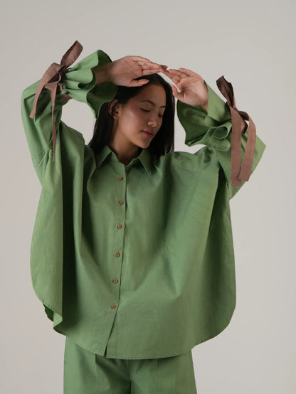 Vanshitaaz Sage Green Cotton Co-ord set