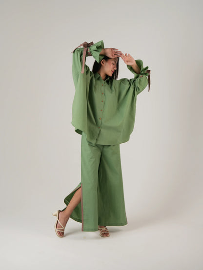 Vanshitaaz Sage Green Cotton Co-ord set