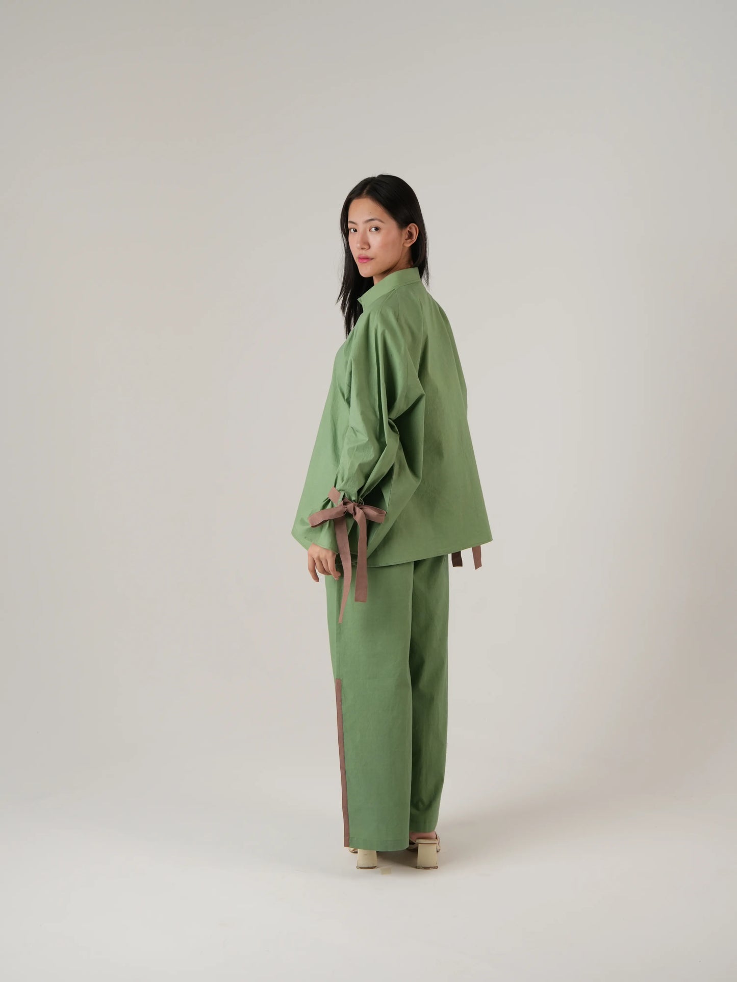 Vanshitaaz Sage Green Cotton Co-ord set