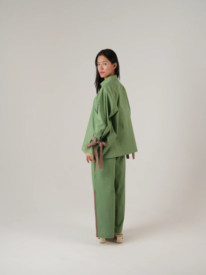 Vanshitaaz Sage Green Cotton Co-ord set
