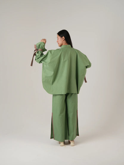 Vanshitaaz Sage Green Cotton Co-ord set