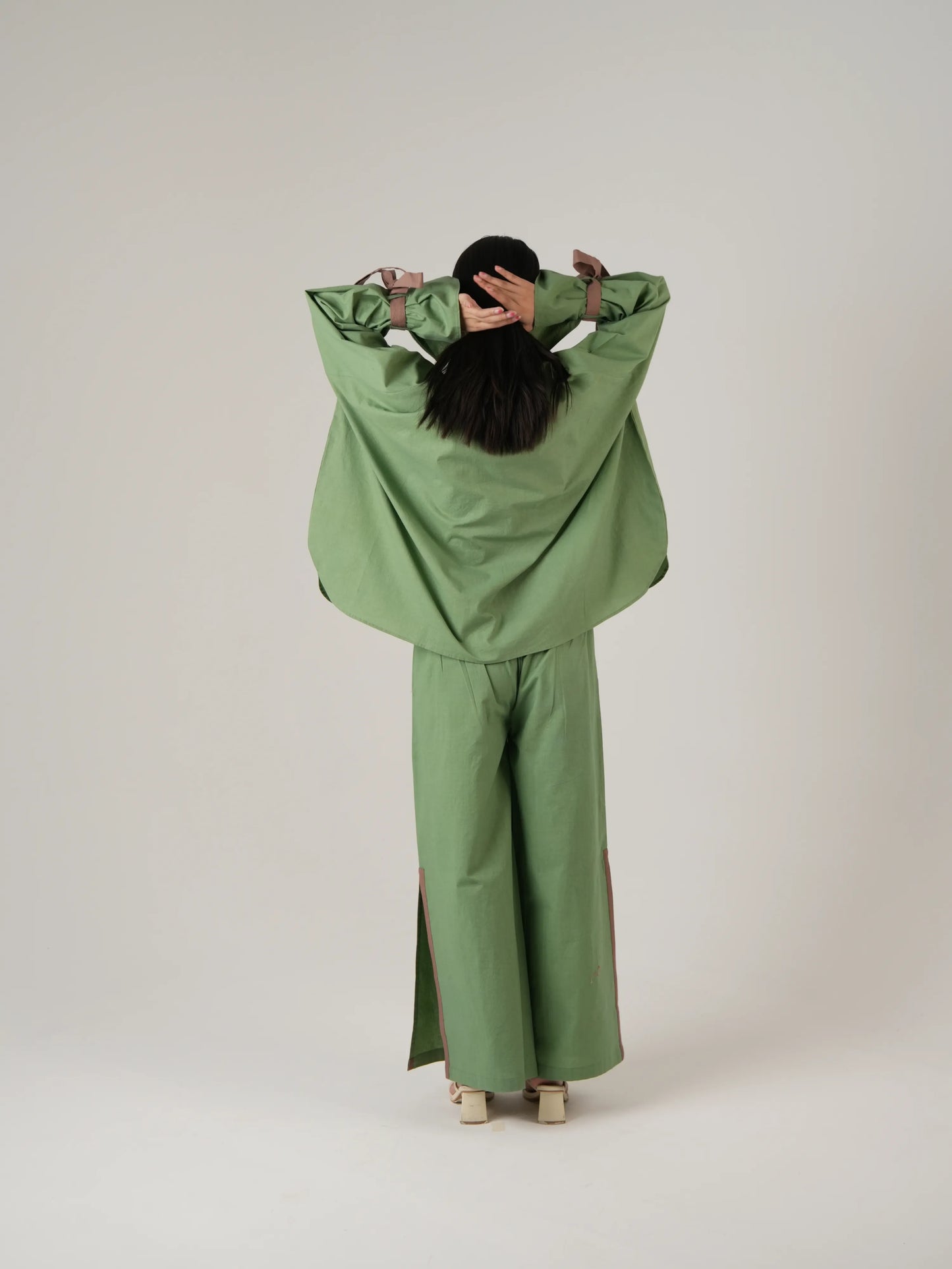 Vanshitaaz Sage Green Cotton Co-ord set