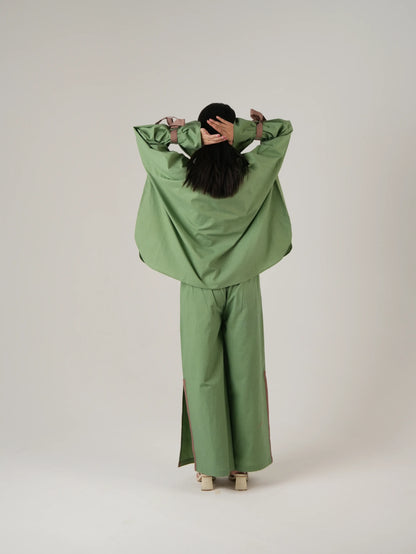 Vanshitaaz Sage Green Cotton Co-ord set