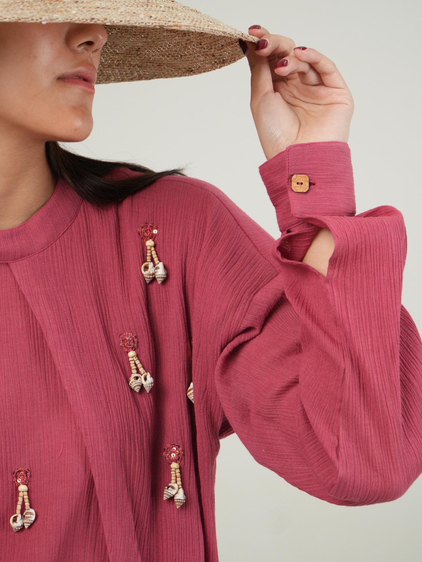 Vanshitaaz Fruit dove Crinkled Cotton Co-ord