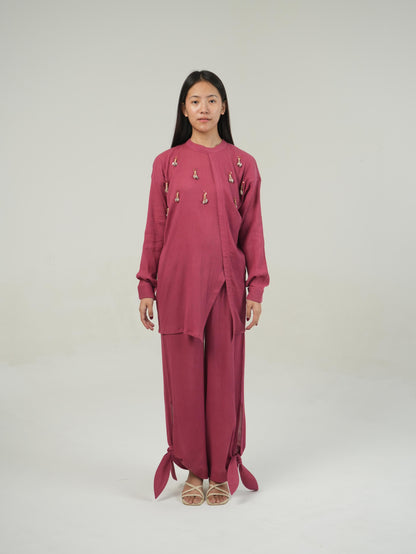 Vanshitaaz Fruit dove Crinkled Cotton Co-ord