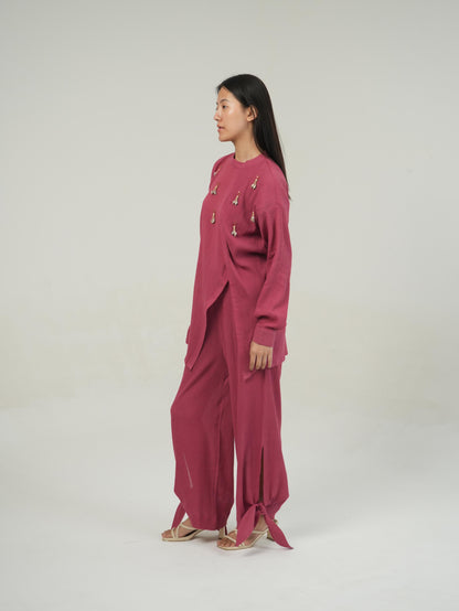Vanshitaaz Fruit dove Crinkled Cotton Co-ord