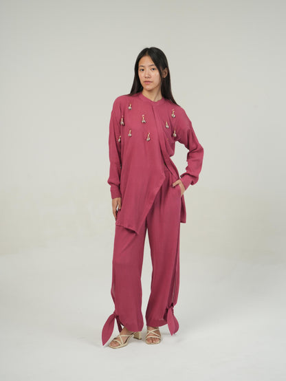 Vanshitaaz Fruit dove Crinkled Cotton Co-ord