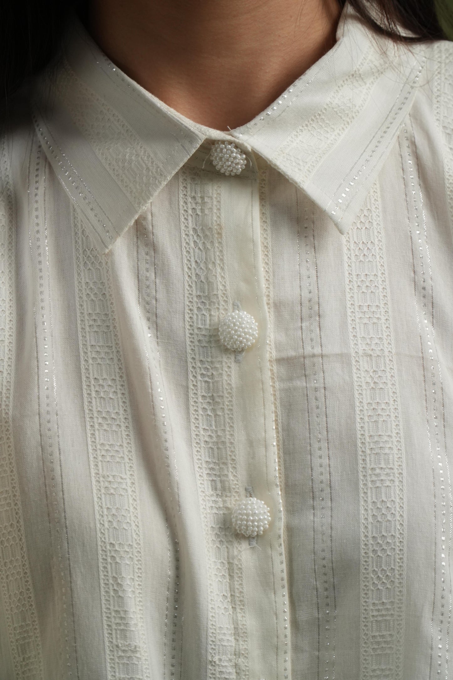 Vanshitaaz Flowing Ivory Cape Shirt & Wide-Leg Pants Set